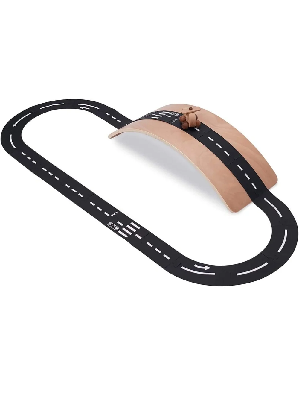 Rubber Car Track Set - Black